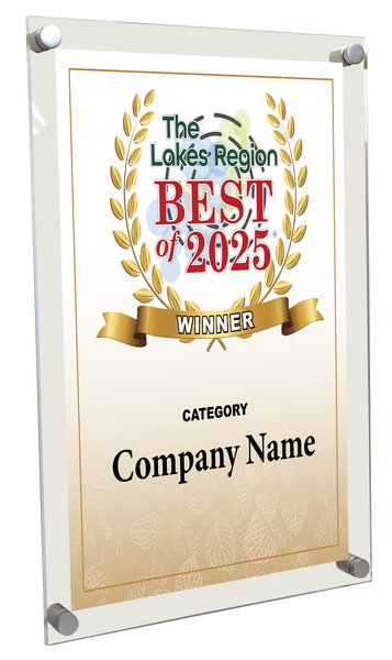 Best of Lakes Region - Acrylic Standoff Plaque
