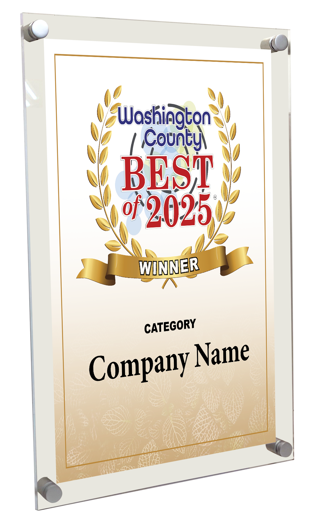 Best of Washington County New York - Acrylic Standoff Plaque