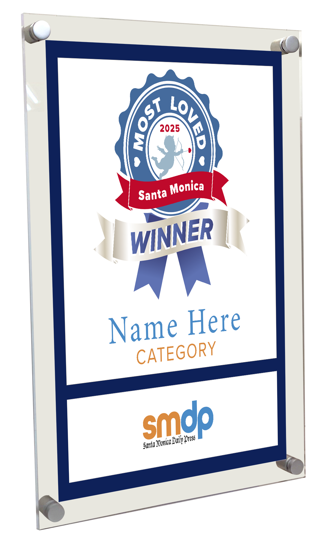 SMDP Most Loved Awards - Acrylic Plaque