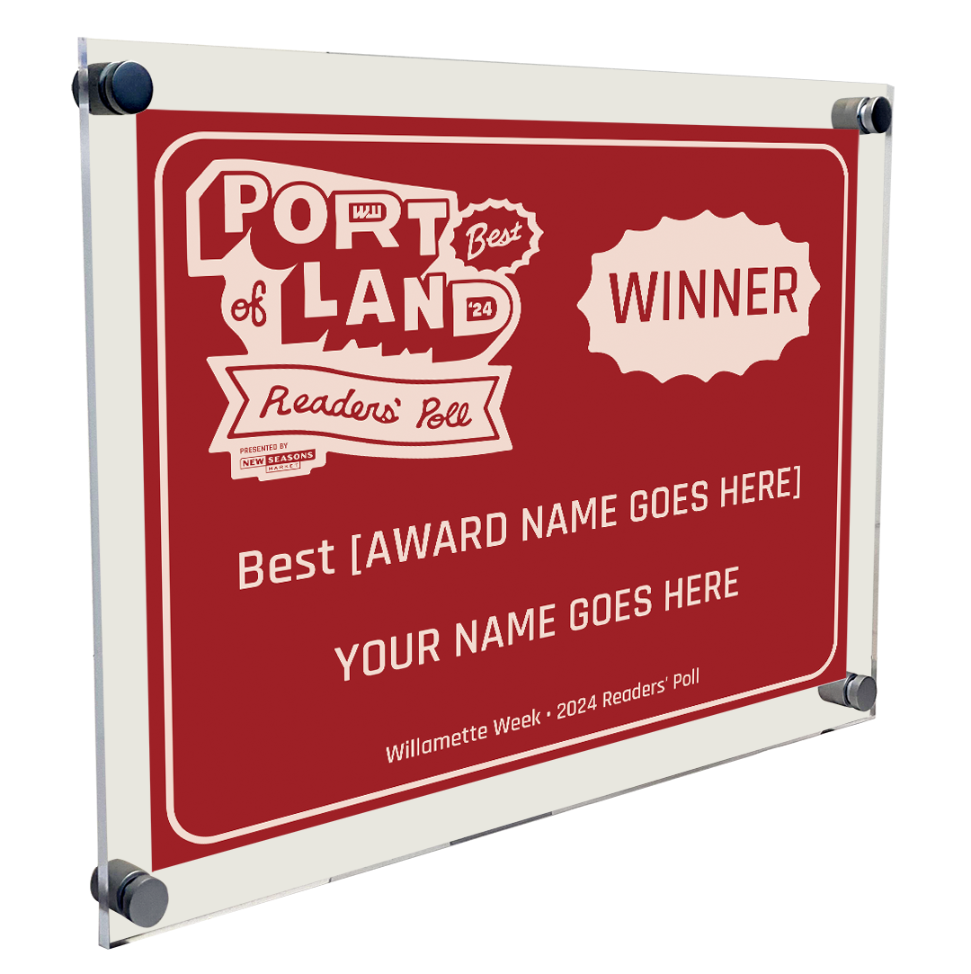 Willamette Week - Best of Portland - Acrylic Plaque