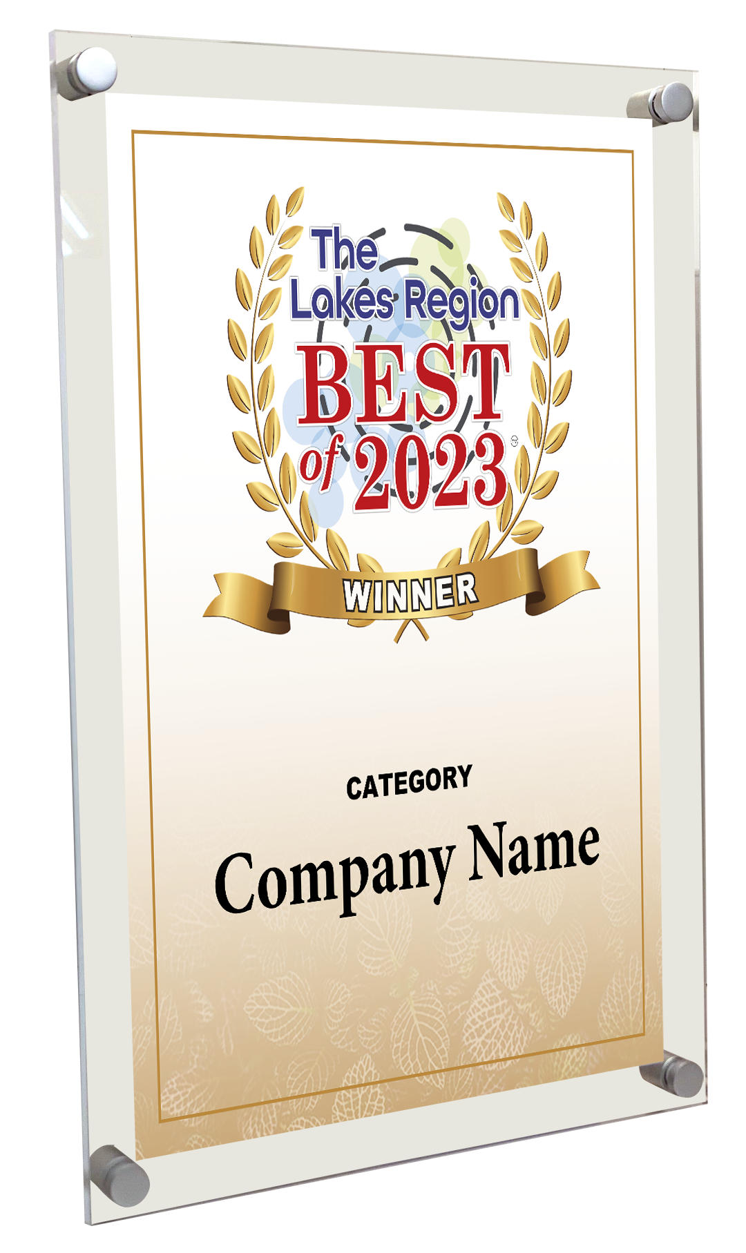 Best of Lakes Region - Acrylic Standoff Plaque