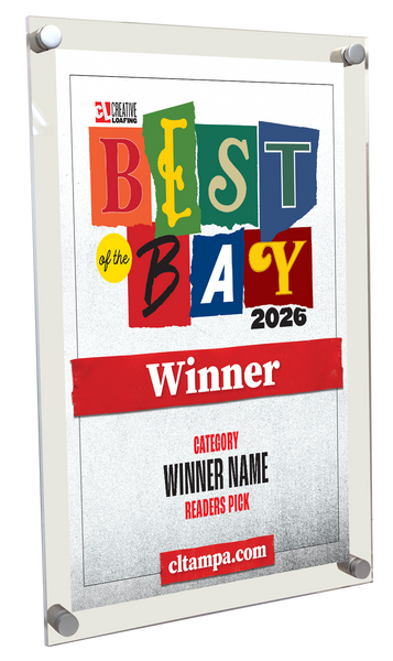 CL Tampa Bay Best of the Bay Plaque | Acrylic Standoff