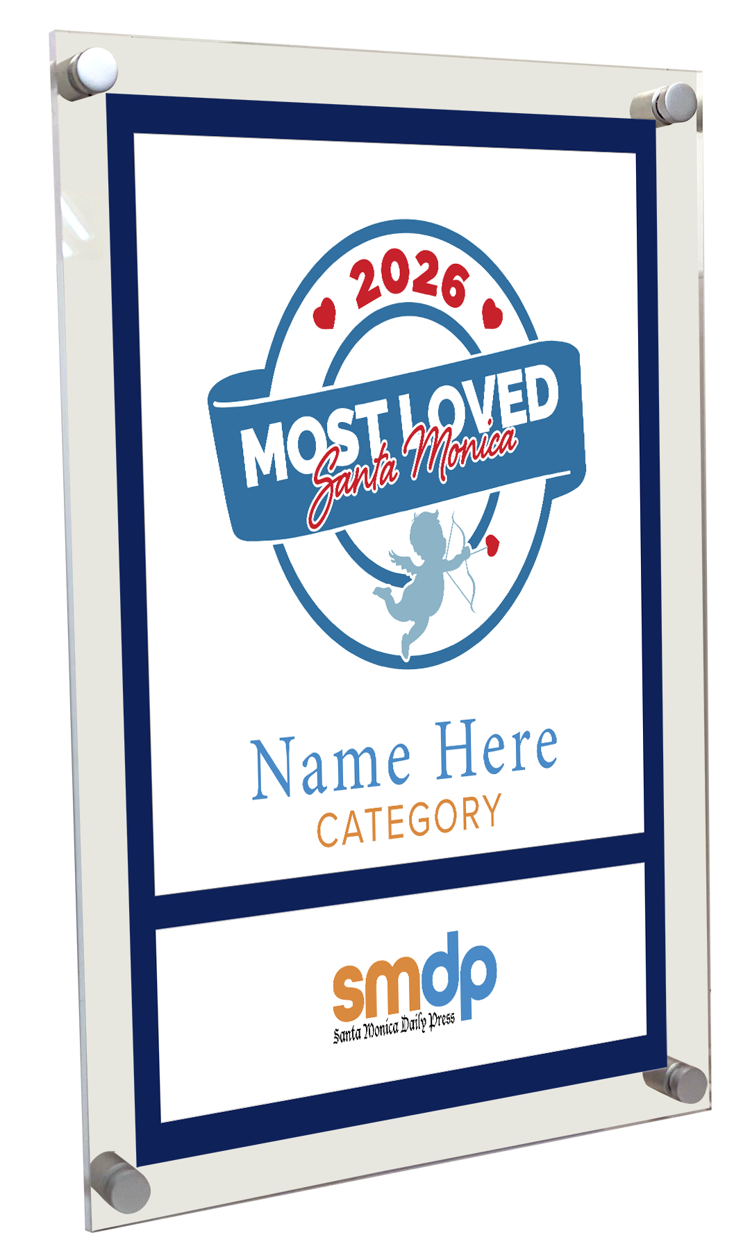 SMDP Most Loved Awards - Acrylic Plaque