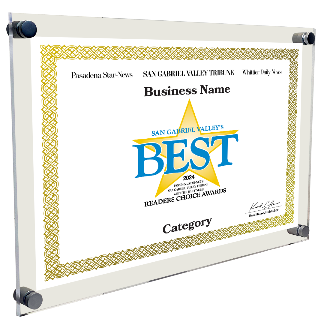 SGVN Best Of and Readers Choice Certificate - 10