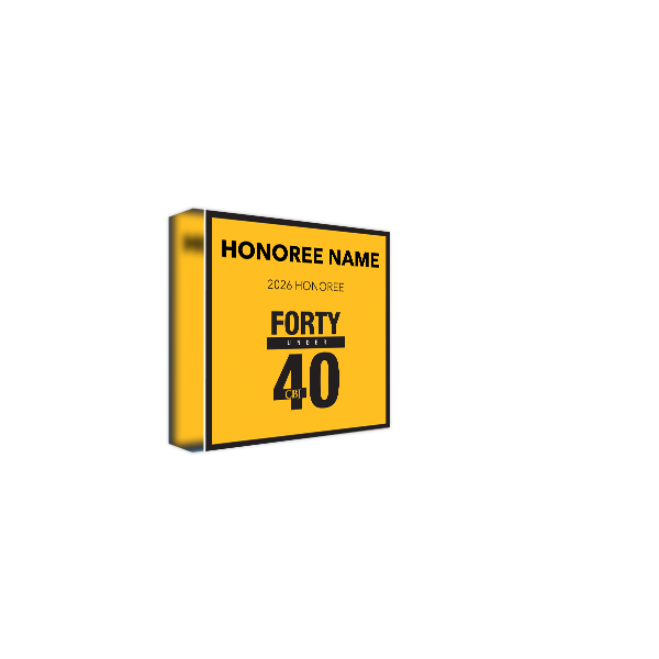 CBJ - 40 Under 40 - Acrylic Block