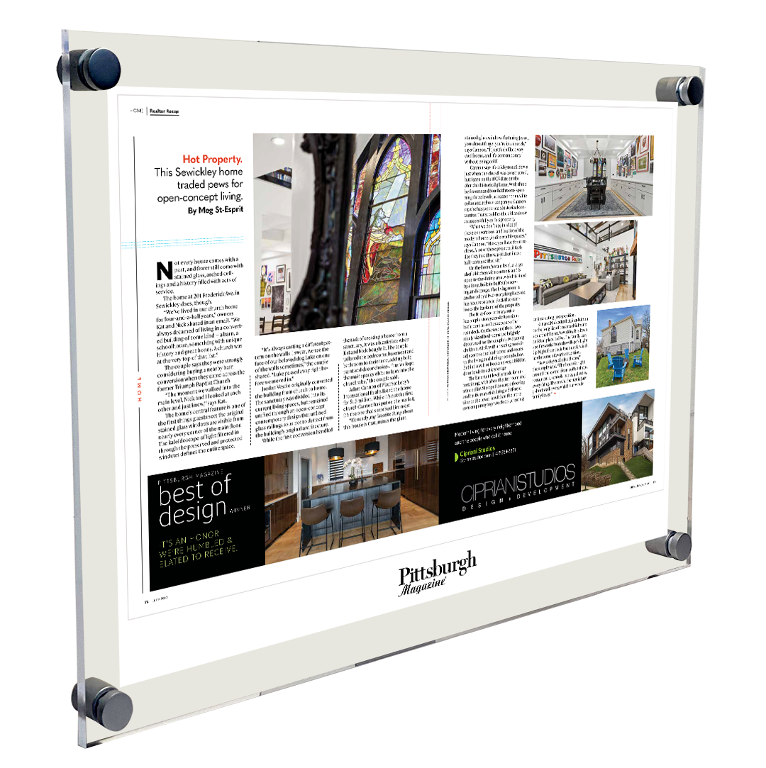 Pittsburgh Magazine - Special Publications - Acrylic Standoff Plaque