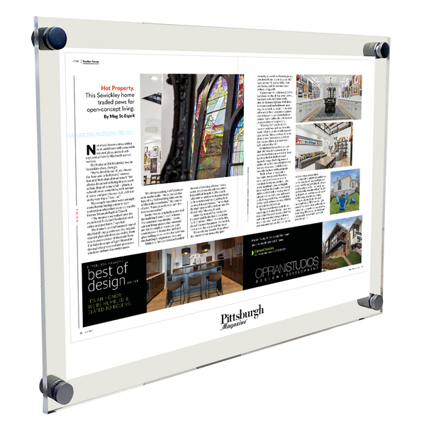 Pittsburgh Magazine - Special Publications - Acrylic Standoff Plaque