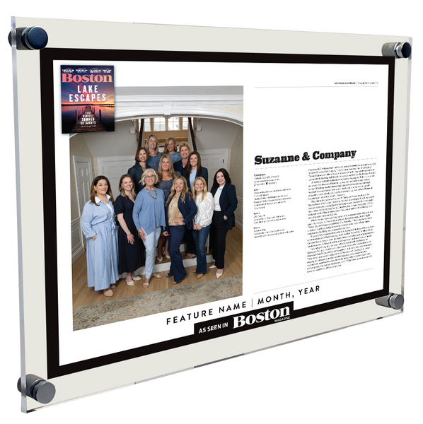 Boston Magazine Advertiser Acrylic Standoff Plaque