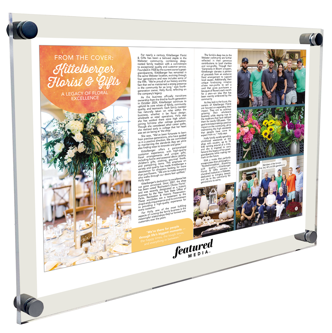 Featured Media Cover & Article - Acrylic Plaques