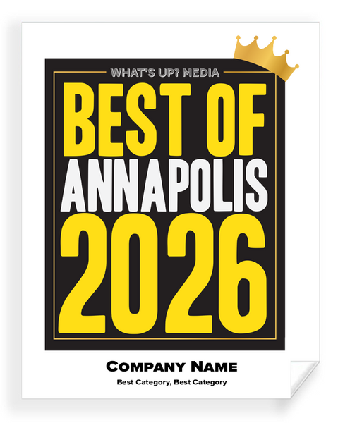 What's Up? Magazine "Best of Annapolis" - Window Cling