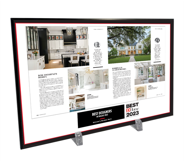 D Home Professional Services Two-Page Article Spread Plaques