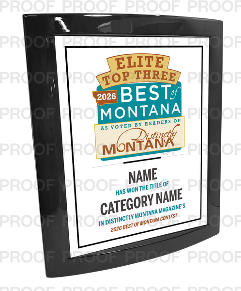 Distinctly Montana Magazine's — Best of Montana - Eclipse Plaque