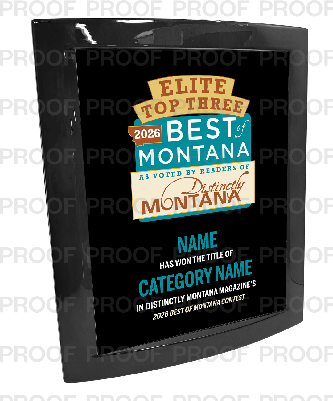 Distinctly Montana Magazine's — Best of Montana - Eclipse Plaque