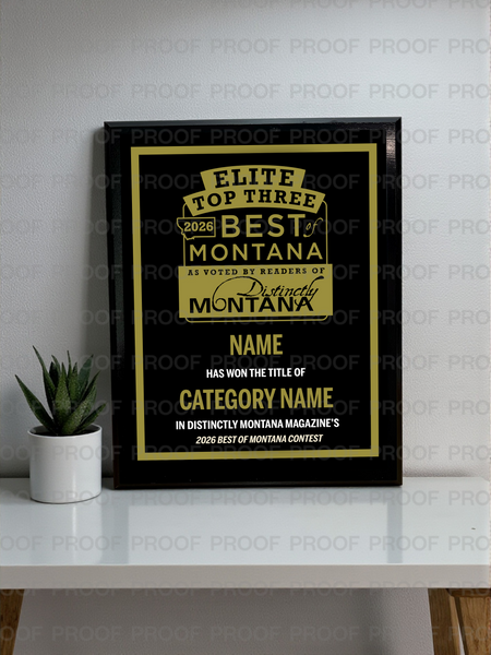 Distinctly Montana Magazine's — Best of Montana - Classic Plaque