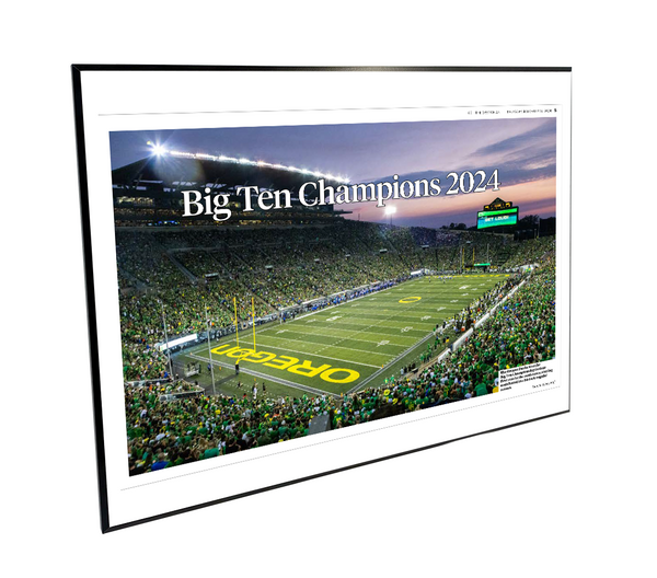 Oregon - 2024 College Football Conference Championship (The Oregonian) - Wood Plaque