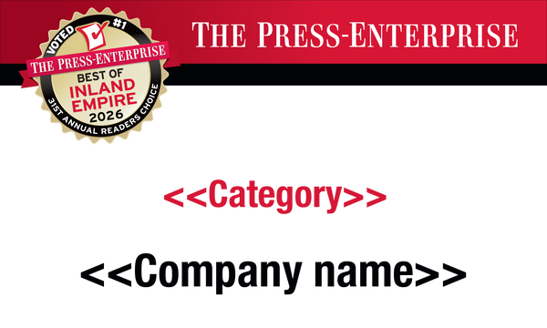 Best of Inland Empire Readers Choice Award | Outdoor Banners