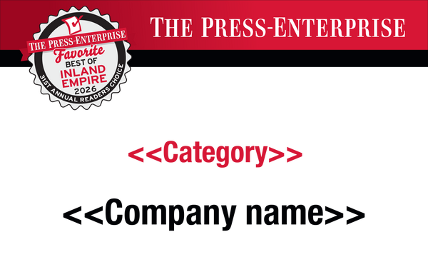 Best of Inland Empire Readers Choice Award | Outdoor Banners