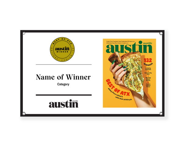 Austin Monthly "Best of ATX" Award Banner