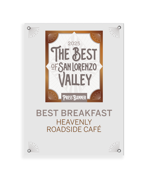 "Best of San Lorenzo Valley" Award Banner