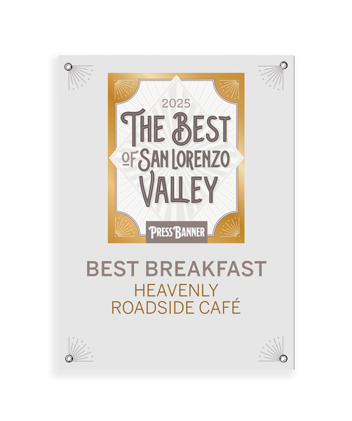 "Best of San Lorenzo Valley" Award Banner