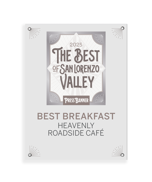 "Best of San Lorenzo Valley" Award Banner