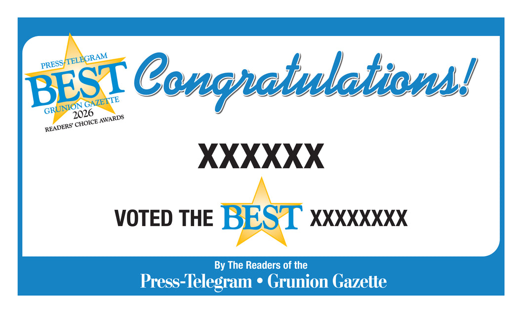 Press Telegram Best Of Award | Outdoor Banners