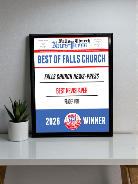 "Best of Falls Church" Award - Classic Plaque