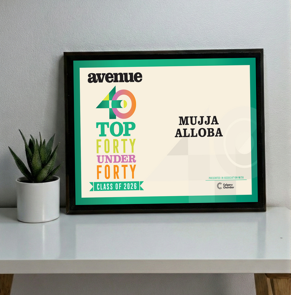 Avenue Magazine - Top 40 Under Forty - Classic Plaque