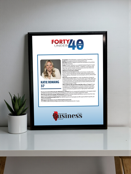 Springfield Business Journal - Forty under 40 - Classic Plaque
