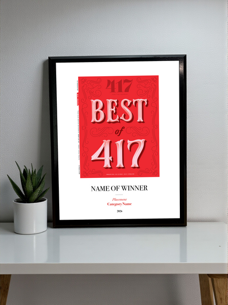 417 Magazine Best of 417 Award - Classic Plaque