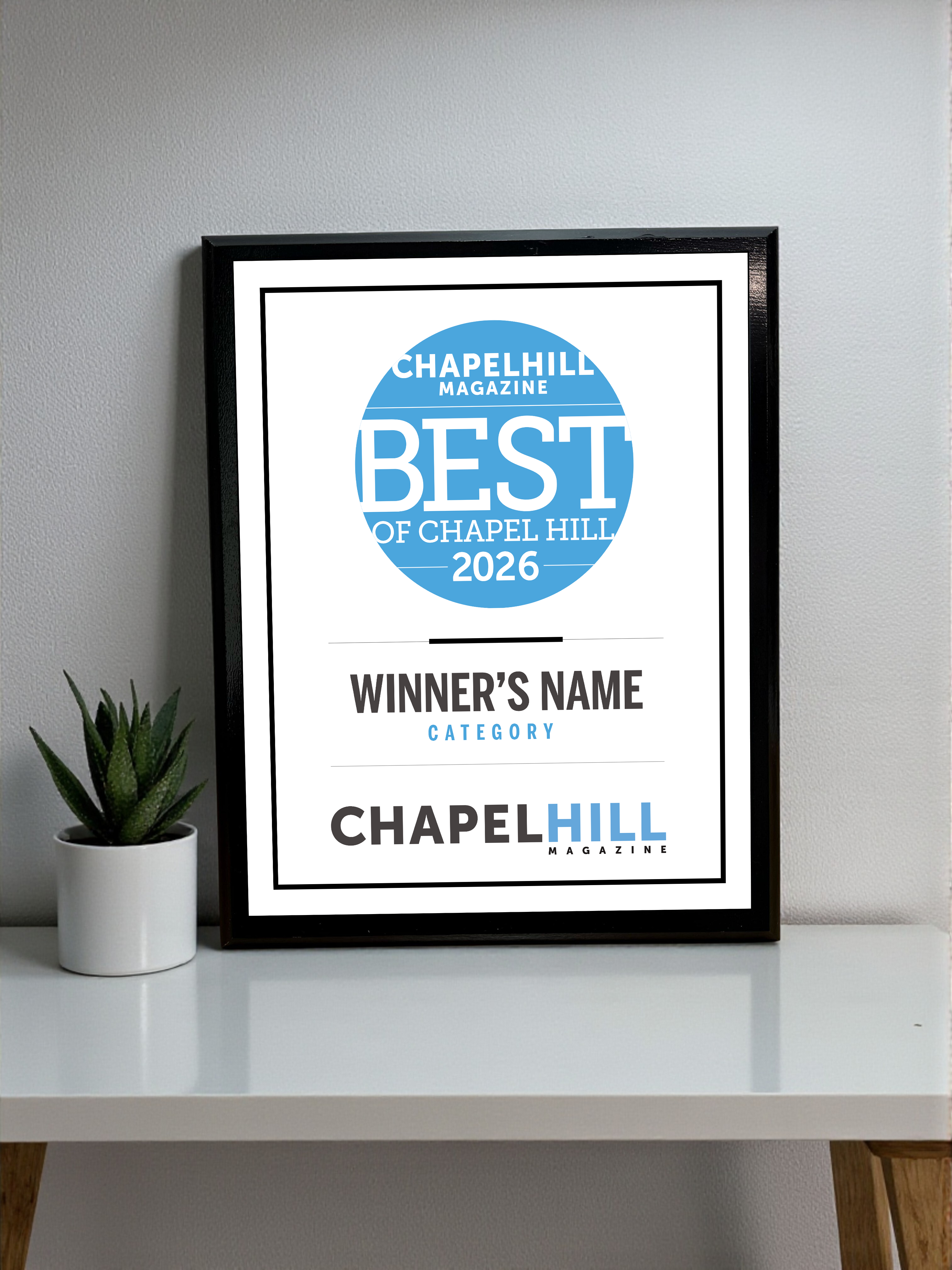 Triangle Media - Best of Chapel Hill - Classic Plaque