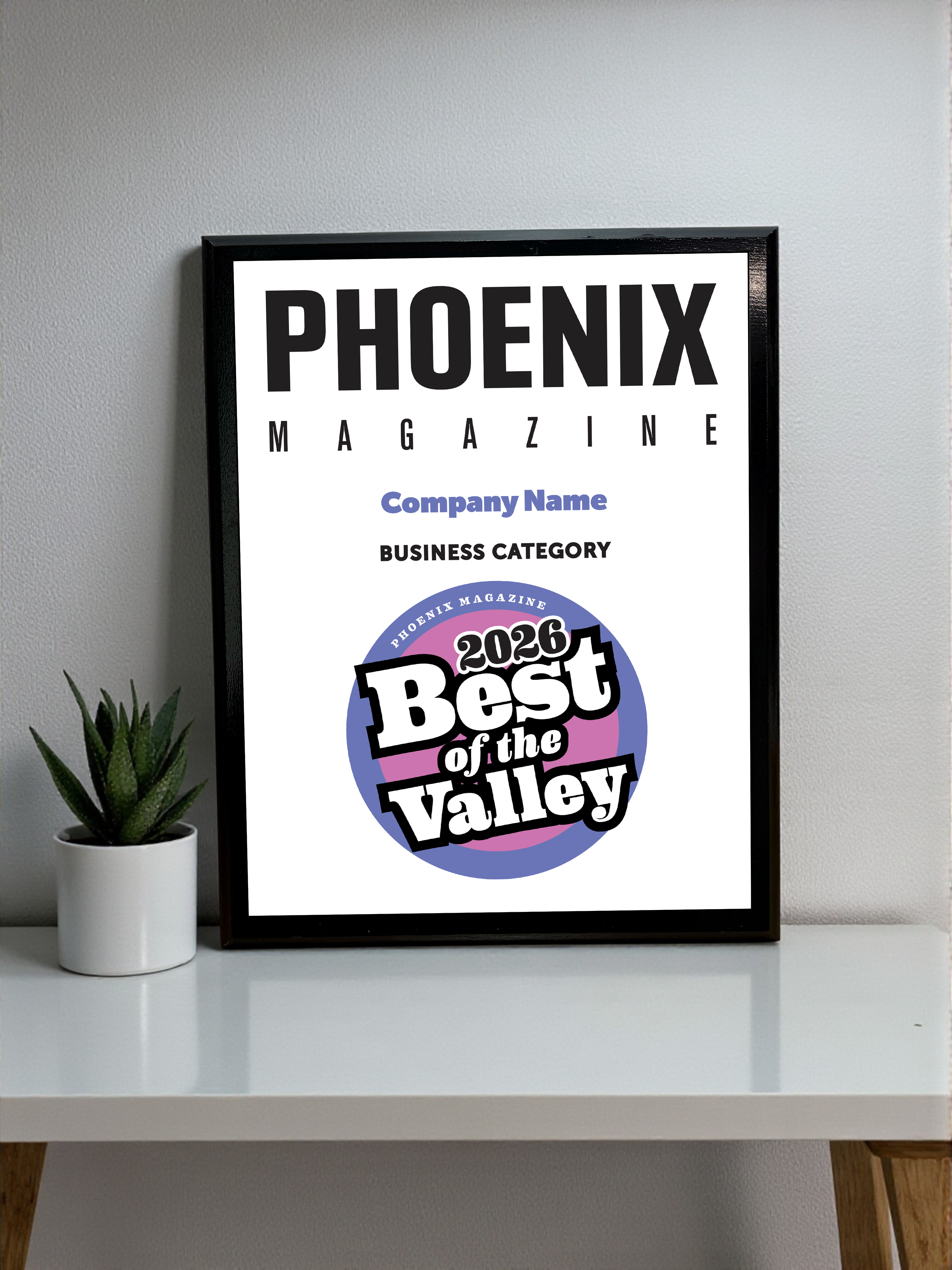 Phoenix Magazine - Classic Plaque