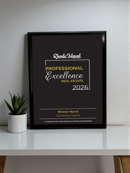 Rhode Island Monthly Excellence in Real Estate Award  - Classic Plaque