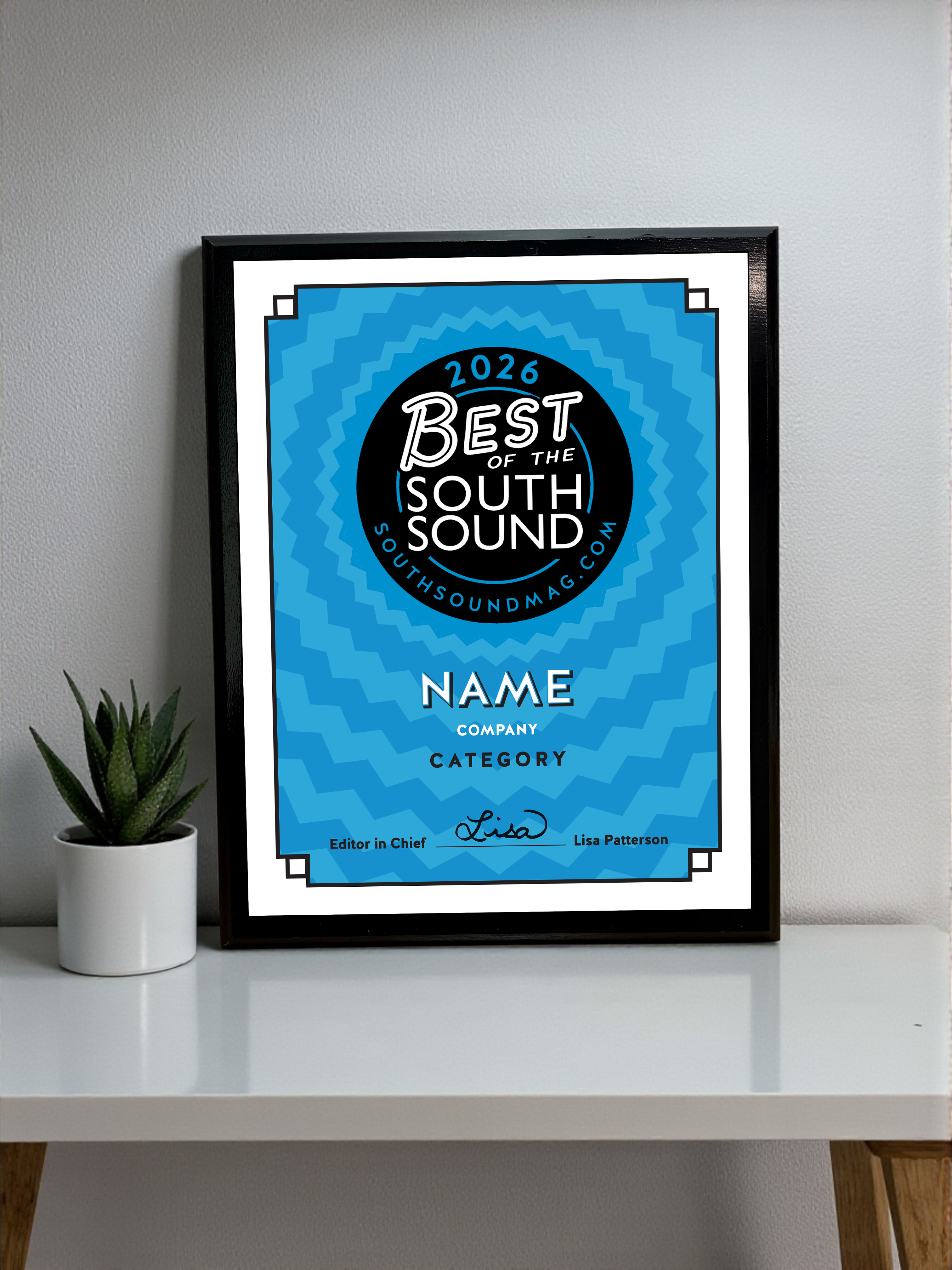 Best of South Sound Magazine Awards - Classic Plaque