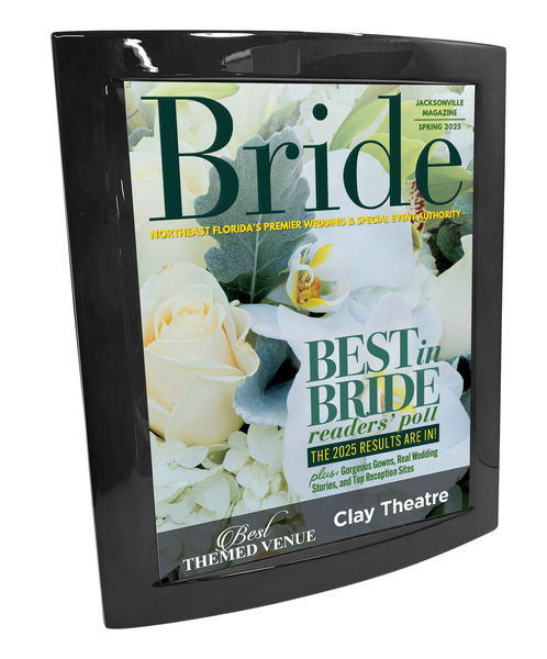 Jacksonville Magazine - Best in Bride - Eclipse Plaque with Metal Inlay