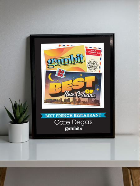 Gambit "Best of New Orleans" Award  - Classic Plaque