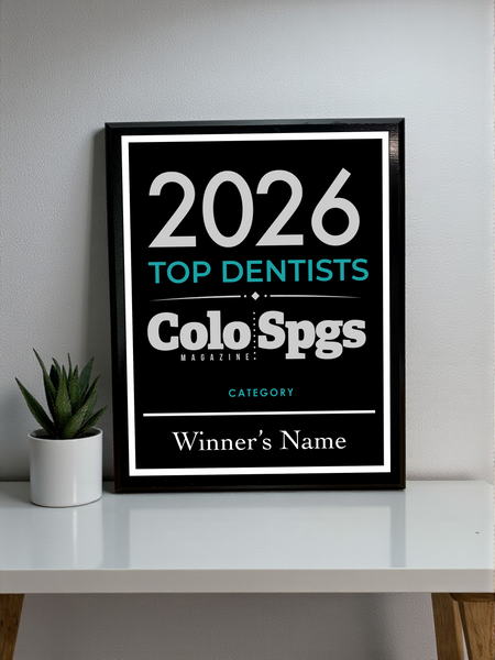 Colorado Springs Magazine - Top Dentists - Classic Plaque