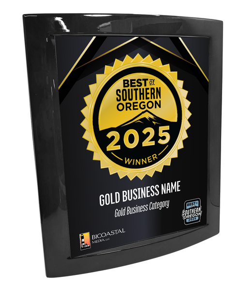 Best of Southern Oregon - Eclipse Plaque with Metal Inlay