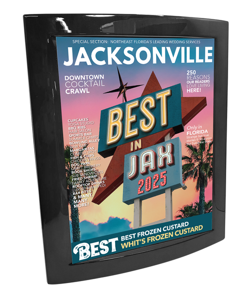 Jacksonville Magazine - Best in Jax - Eclipse Plaque with Metal Inlay