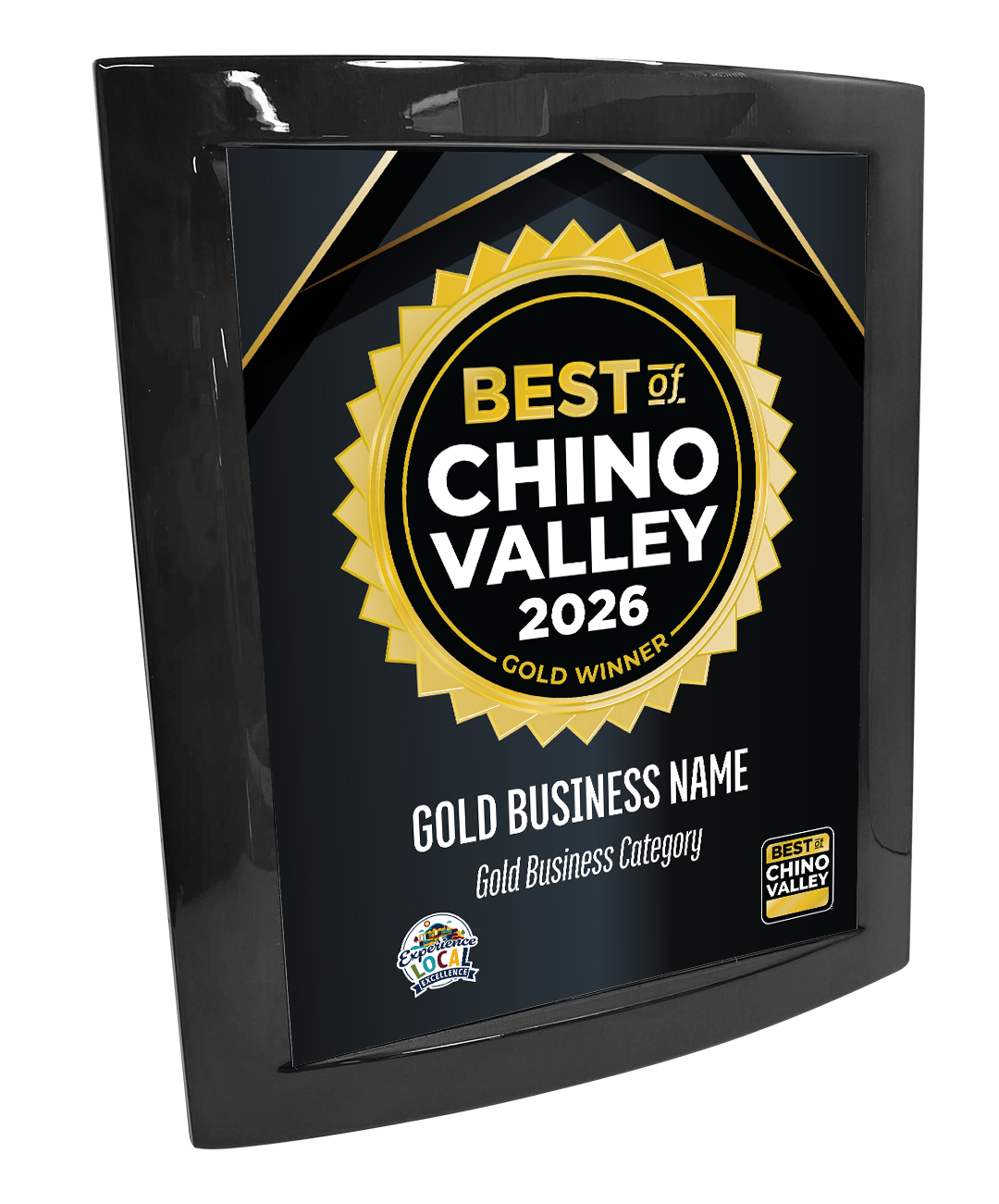 Best of Chino Valley - Eclipse Plaque with Metal Inlay