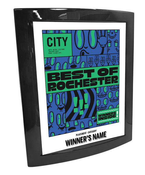 CITY Magazine - Best of Rochester - Eclipse Plaque with Metal Inlay