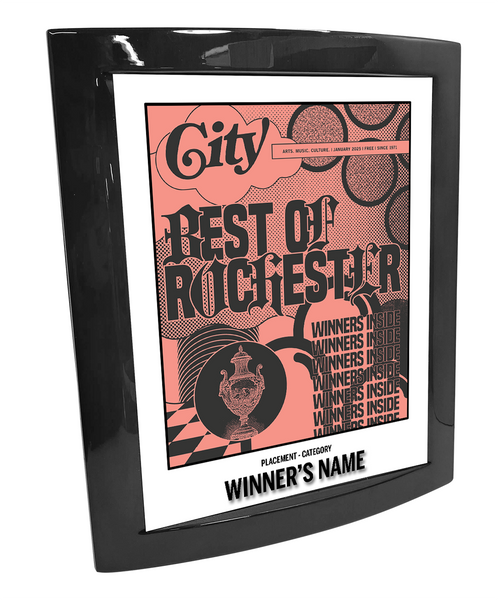 CITY Magazine - Best of Rochester - Eclipse Plaque with Metal Inlay