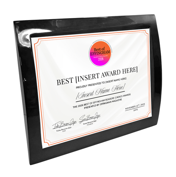 Best of Effingham - Eclipse Plaque with Metal Inlay
