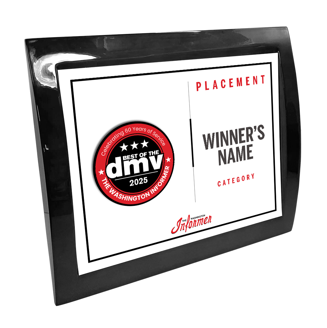 Washington Informer - Best of DMV - Eclipse Plaque with Metal Inlay