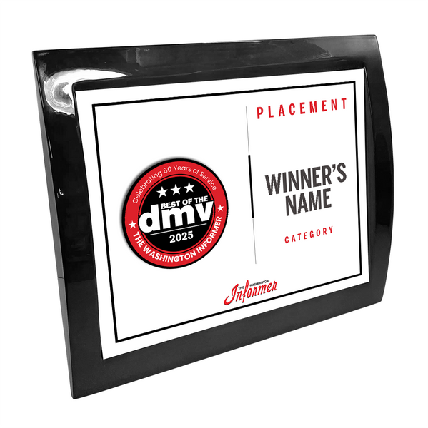 Washington Informer - Best of DMV - Eclipse Plaque with Metal Inlay