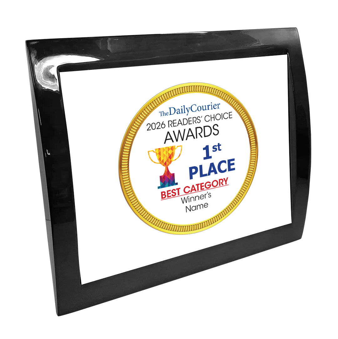 The Daily Courier - Readers' Choice Awards - Eclipse Plaque with Metal Inlay