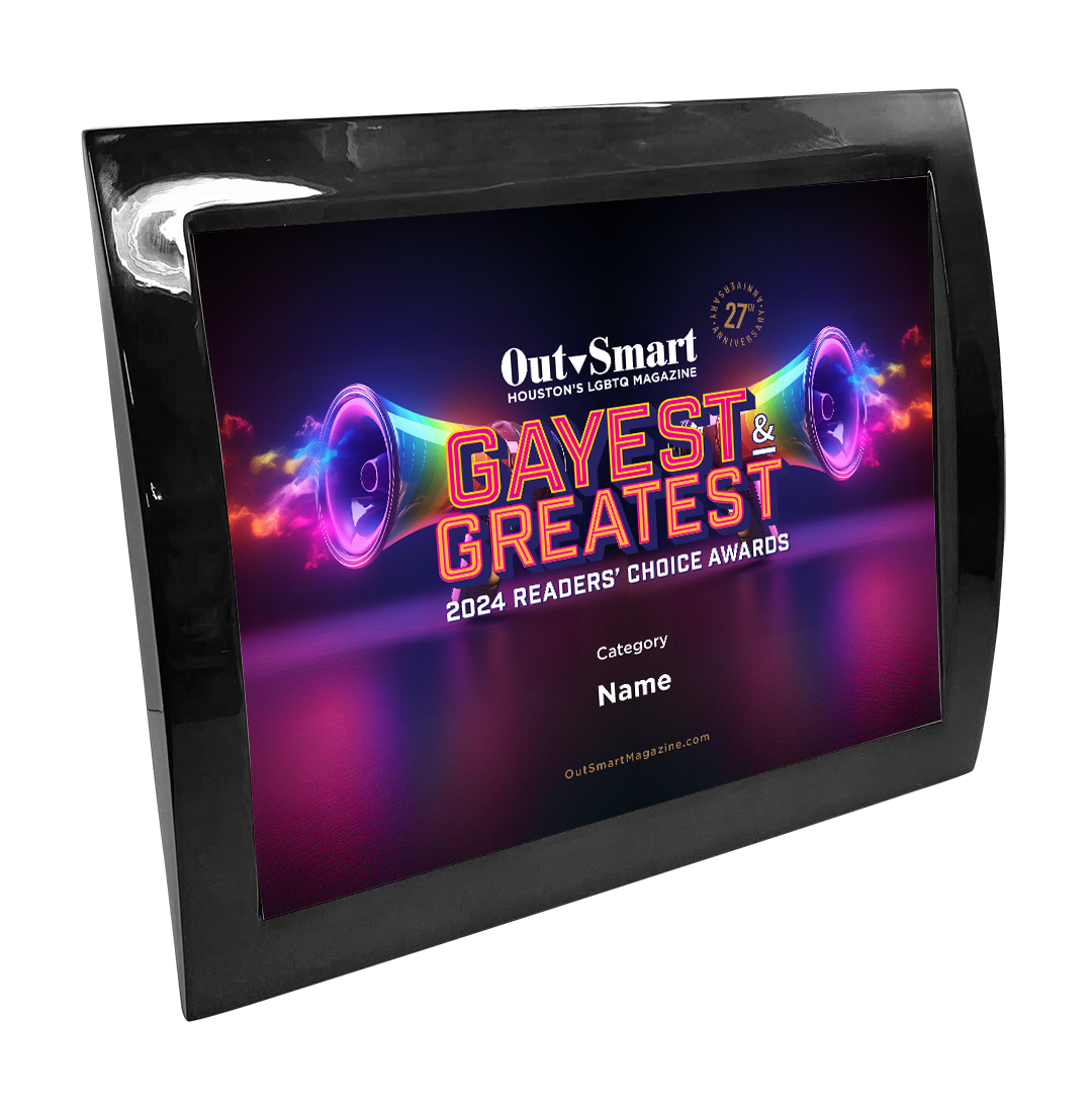 OutSmart - Gayest and Greatest Readers' Choice Awards - Eclipse Plaque with Metal Inlay