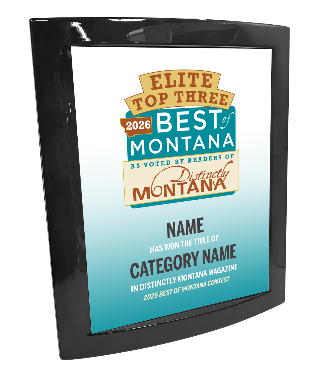Best of Montana  - Eclipse Plaque