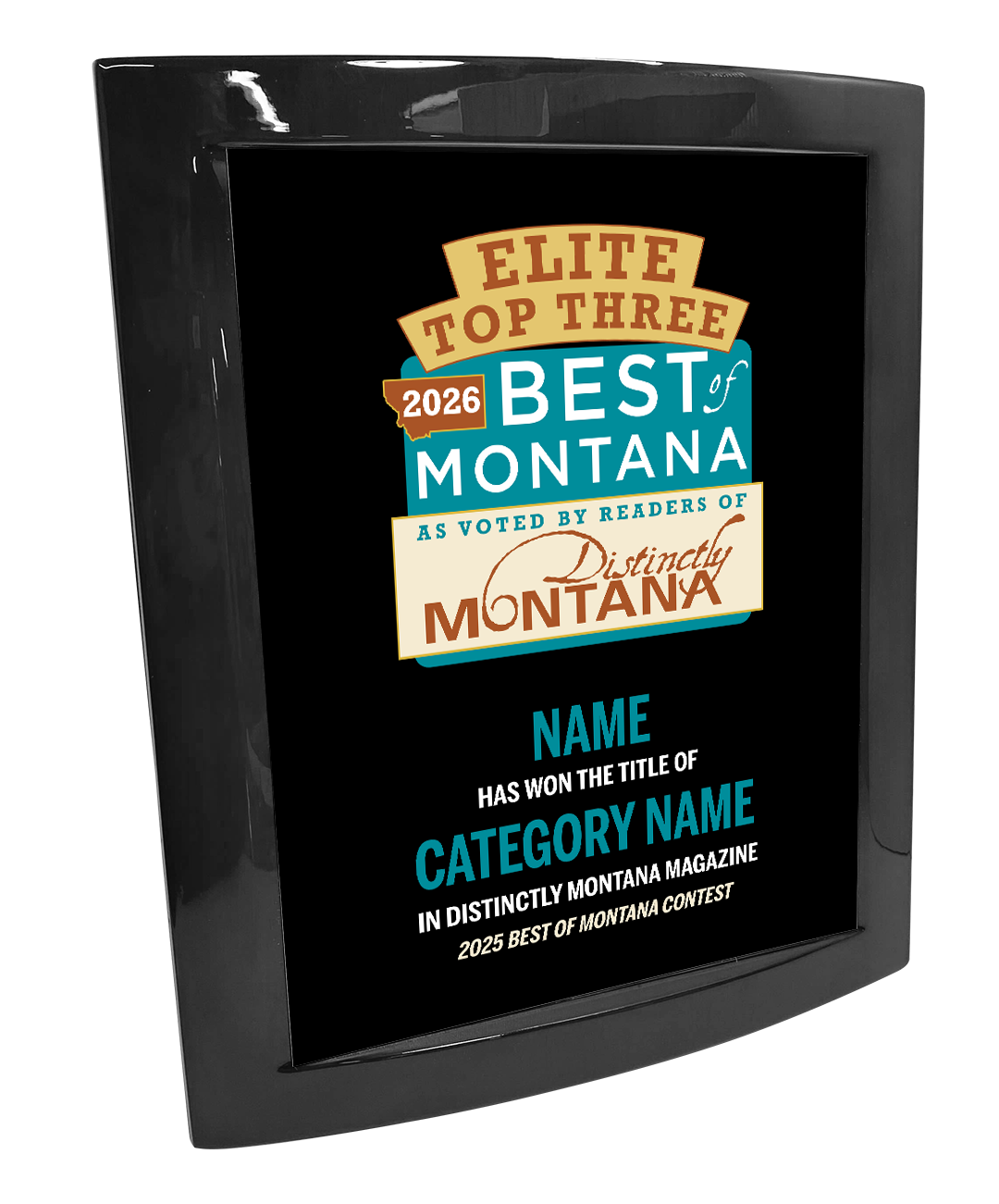 Best of Montana  - Eclipse Plaque