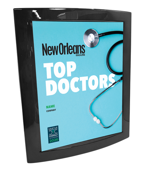 New Orleans Magazine - Top Doctors - Eclipse Plaque with Metal Inlay